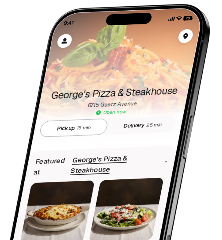 George's Pizza & Steakhouse app preview